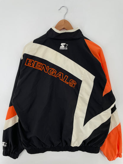 90’s STARTER x CHINCINNATI BENGALS Size L Vintage NFL Nylon Jacket / A9810