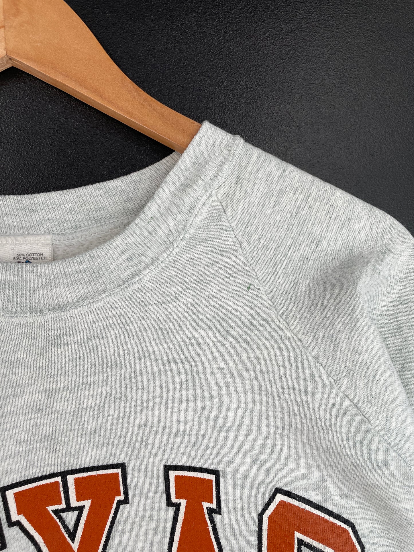 90's UNIVERSITY OF TEXAS Made in USA Size L Vintage College Sweat-Shirt / E4262S