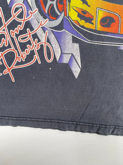 Vintage ROBERTS Size No Tag (Approx.XL) Racing T-Shirt / E6425T
