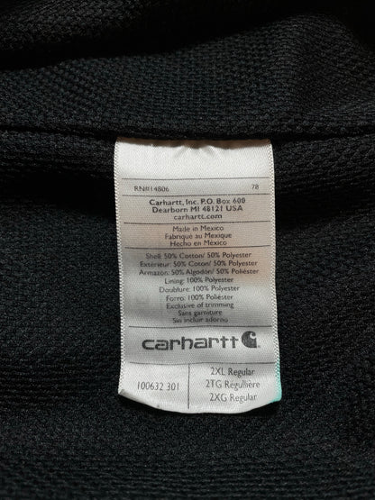 Vintage CARHARTT Double Face Size XXL Zip-up Hoodie Sweat-Shirt / K9429