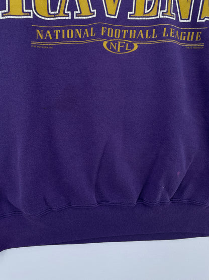 1998 BALTIMORE RAVENS Size L Vintage NFL Sweat-Shirt / E3919S