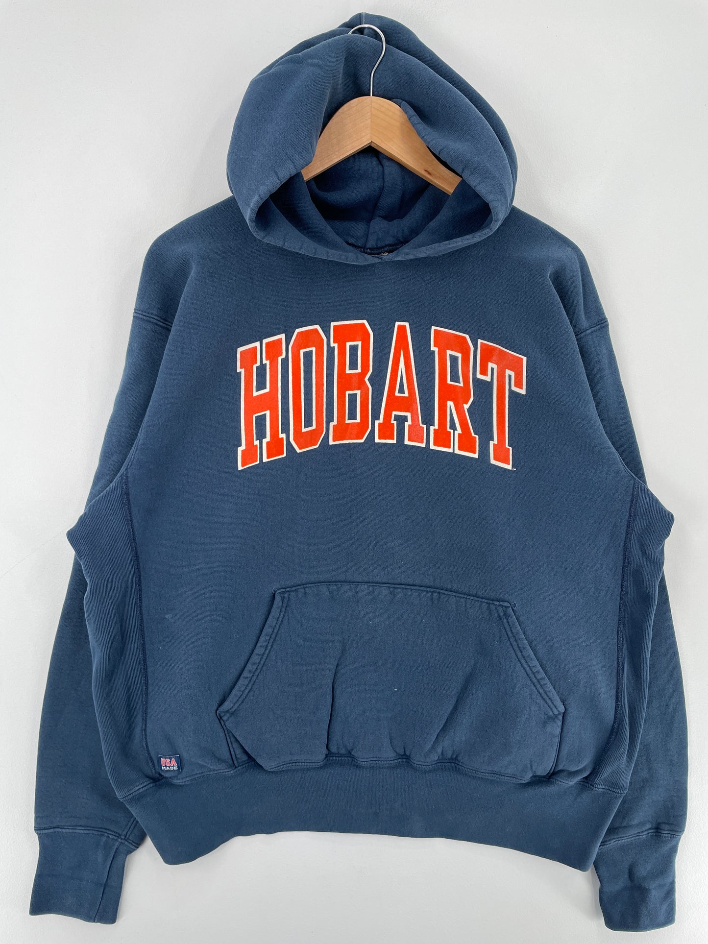 90's HOBART Made in USA Size L Vintage College Hoodie Sweat-shirt / E3102S