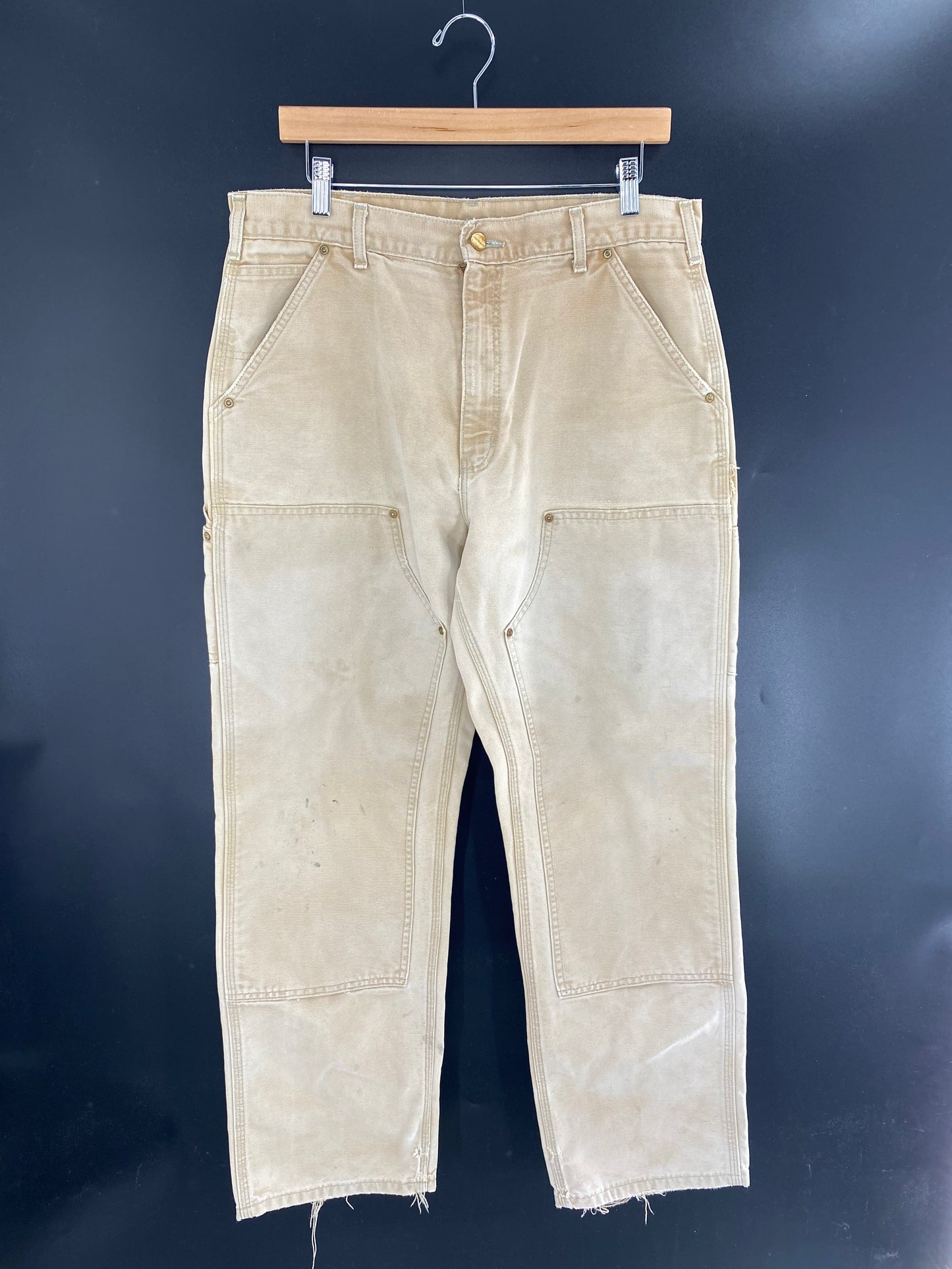 Vintage CARHARTT Size W33xL30.5 Double Knee Duck Pants / A1094