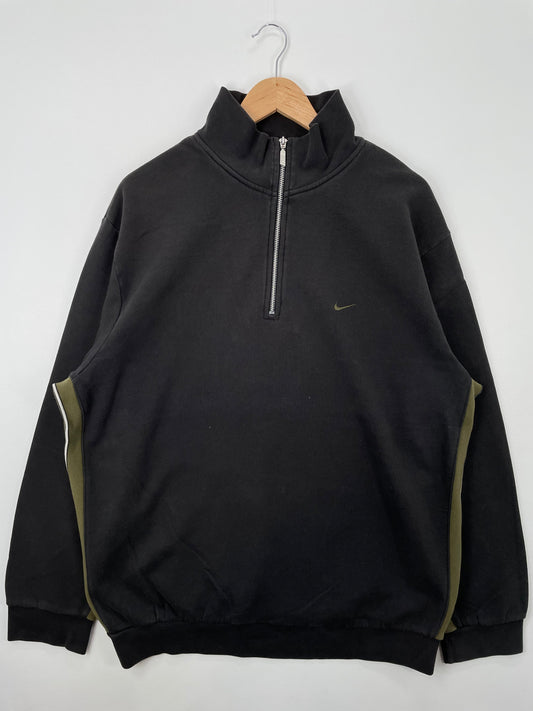 00' NIKE Size XL Vintage Half Zip-up Sweat-Shirt / E3301S