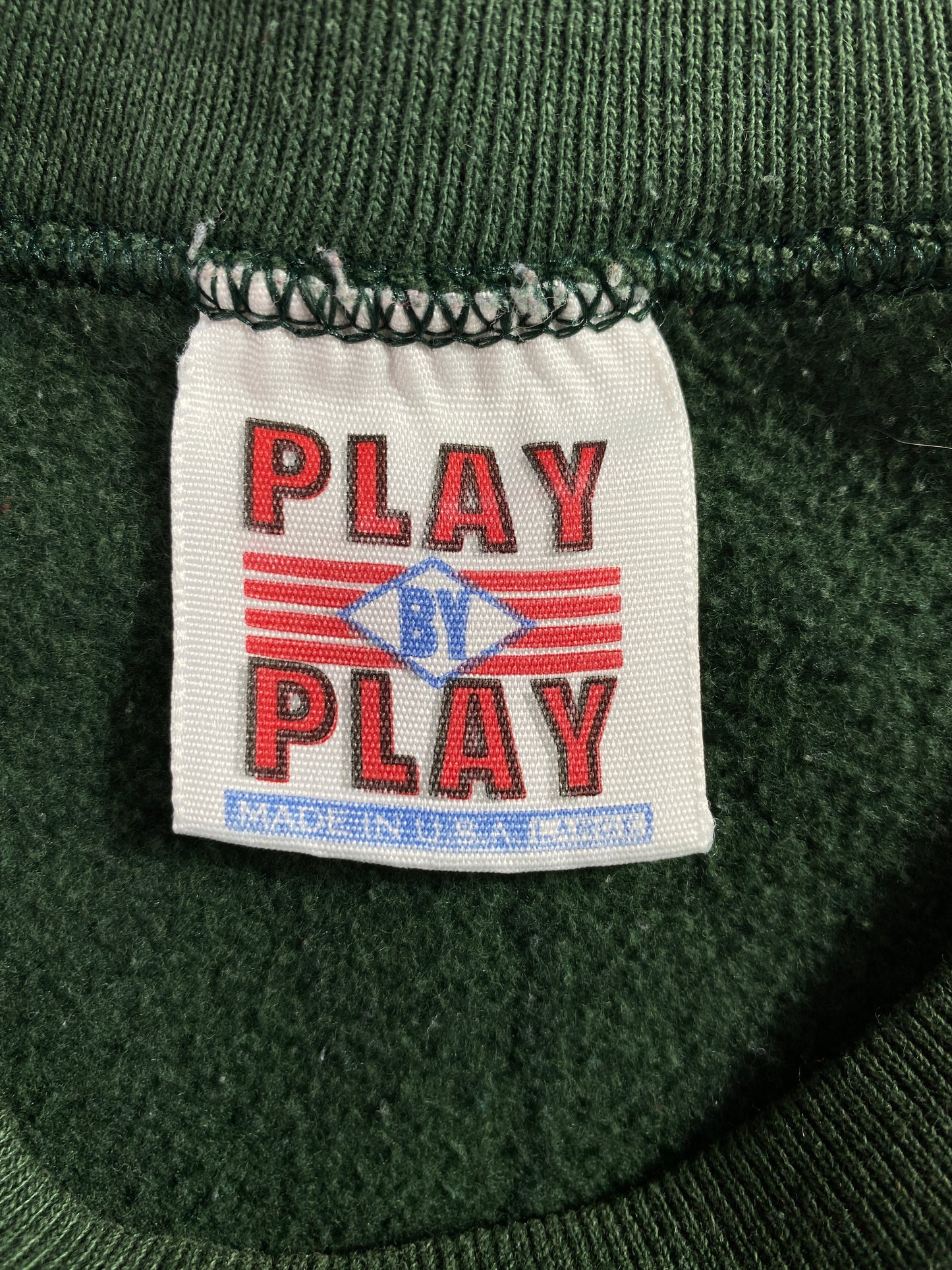 1993 MIAMI HURRICANES x THE FLINTSTONES Made in USA Size L Vintage College Sweat-Shirt / A3898
