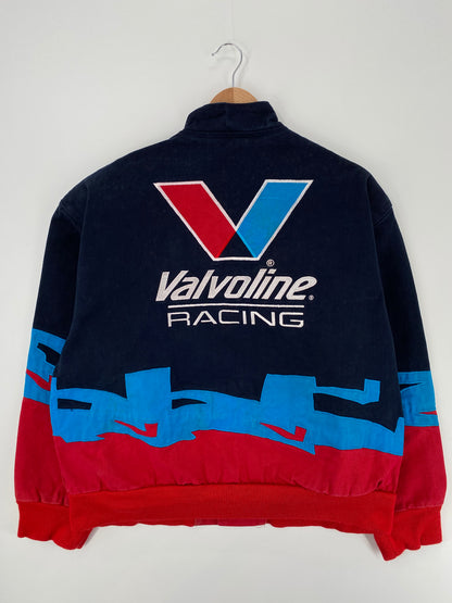 Vintage VALVOLIN Made in USA Size L Vintage Racing Jacket / A695