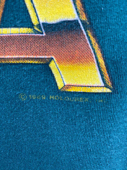 1989 HARLEY DAVIDSON Made in USA Size L Vintage T-Shirt / K4312