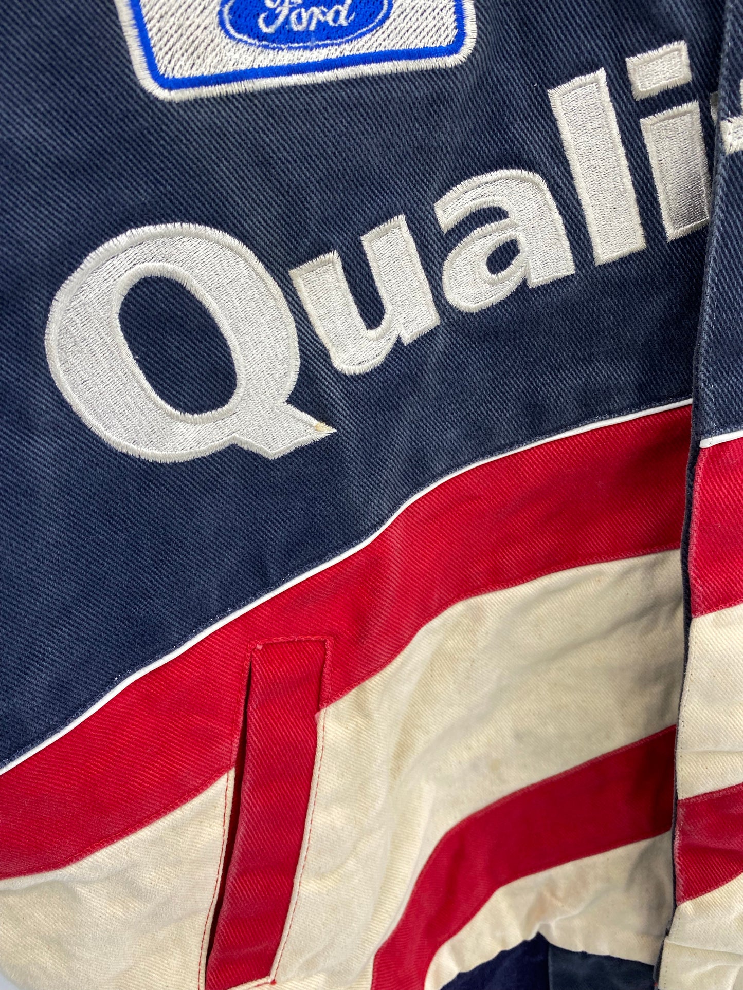Vintage FORD x DALE JARRETT Size No Tag (Approx.M) Racing Jacket / K4838