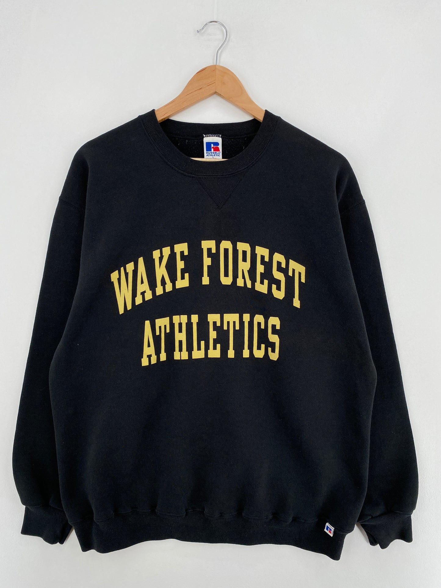 90's RUSSELL x WAKE FOREST Size L Vintage College Sweat-shirt / E1012