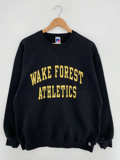 90's RUSSELL x WAKE FOREST Size L Vintage College Sweat-shirt / E1012