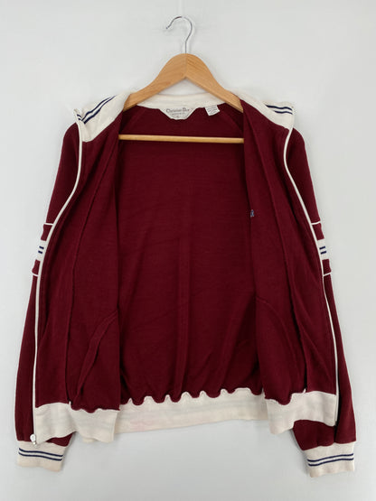80’s CHRISTIAN DIOR Size L Zip Up Sweat Shirt / E2834S