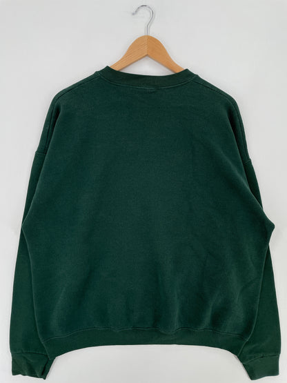 90's WOLF Made in USA Size XXL Vintage Animal Sweat-Shirt / E1211