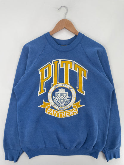 80’s PITTSBURGH PANTHERS Made in USA Size XL Vintage College Sweat-Shirt / E5312S