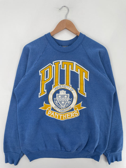 80’s PITTSBURGH PANTHERS Made in USA Size XL Vintage College Sweat-Shirt / E5312S