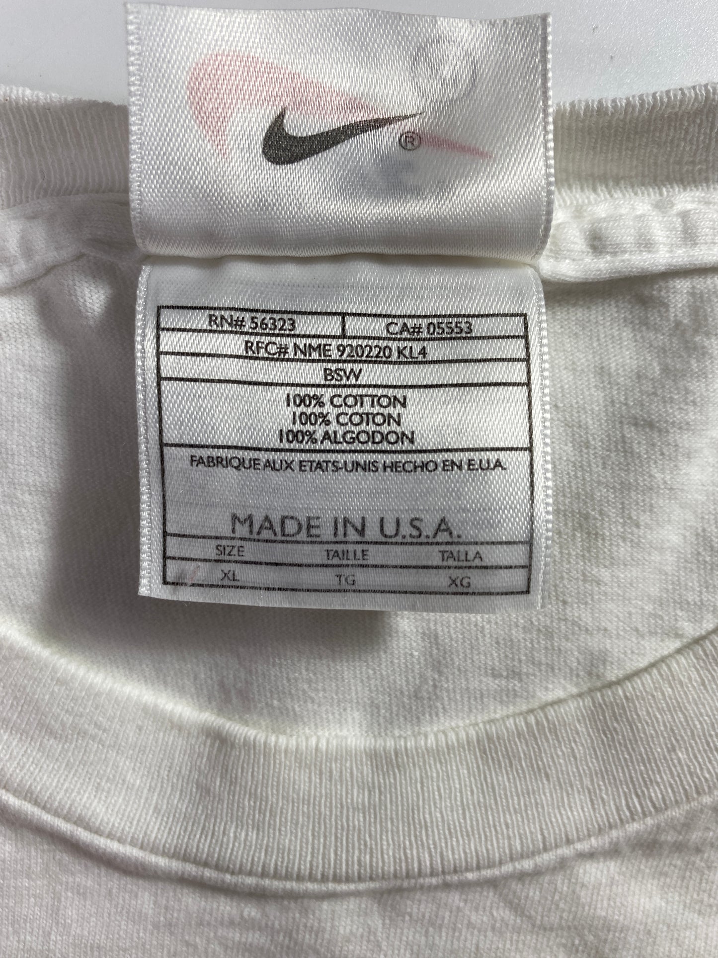 90’s NIKE x JORDAN Made in USA Size XL Vintage T-shirt / A5976