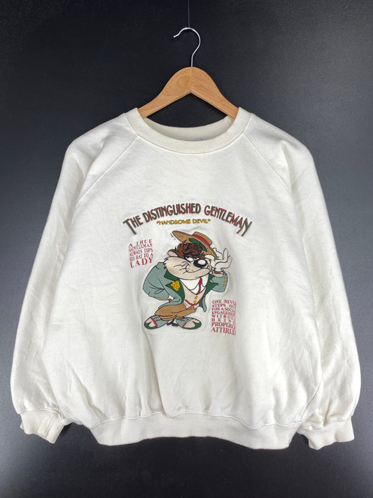 90's LOONEY TUNES TAZ Size L Vintage Sweat-shirt / A6373