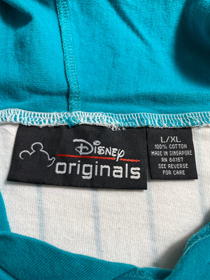90’s DISNEY MICKEY Size L-XL Vintage Hoodie T-Shirt / A61