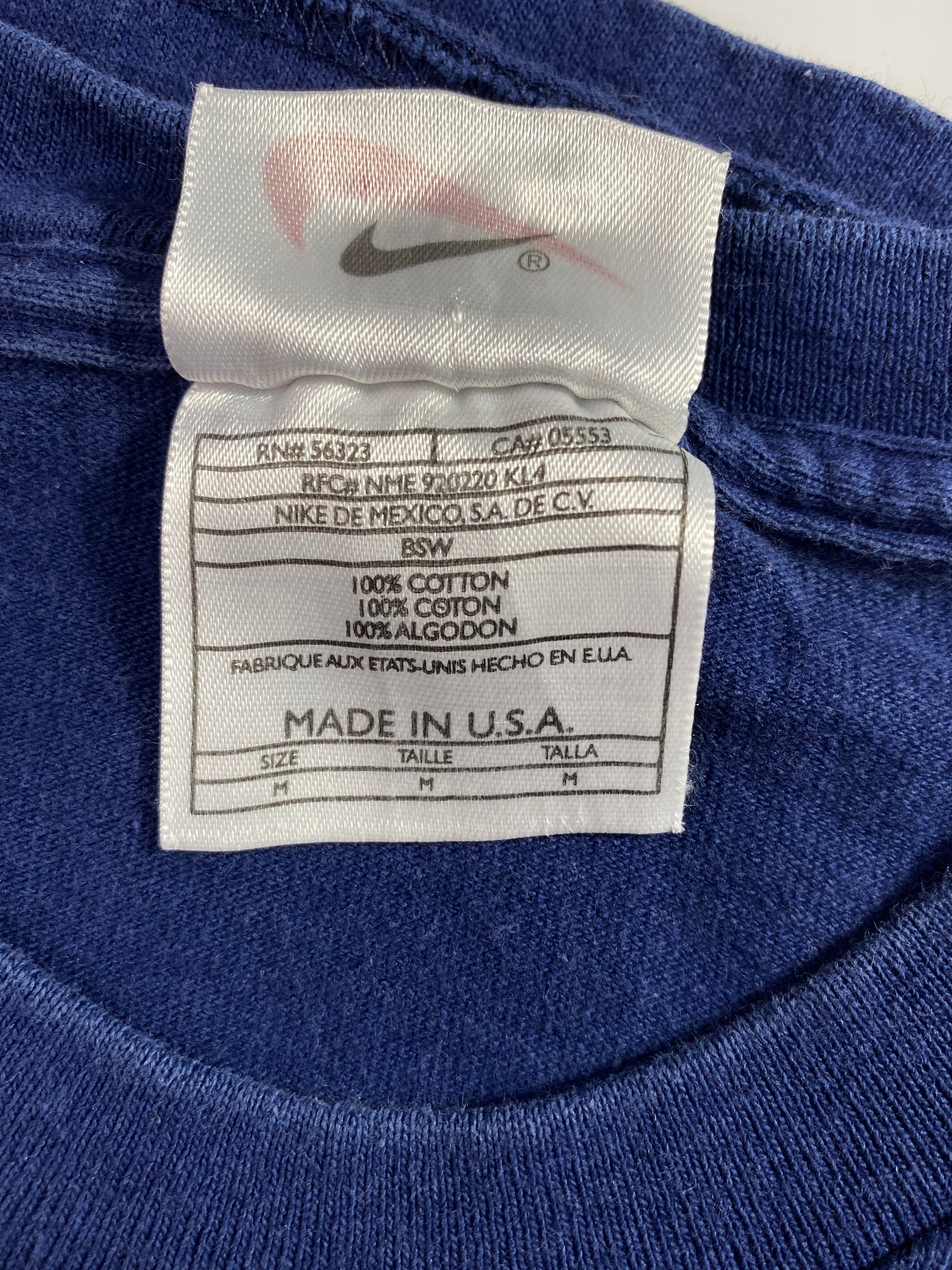90’s NIKE TOWN CHICAGO Made in USA Size M Vintage T-shirt / A5972
