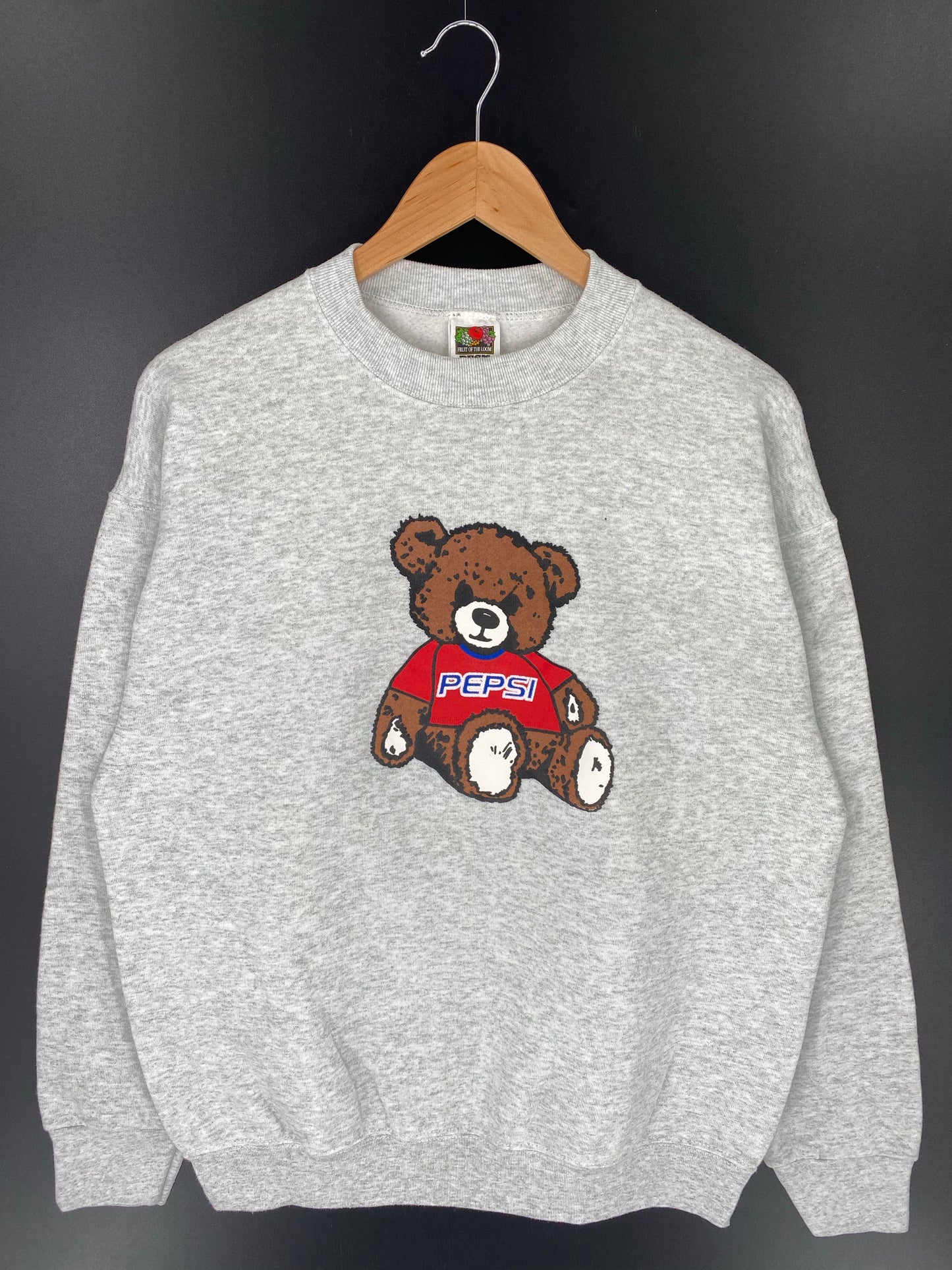 90's PEPSI BEAR Made in USA Size L Vintage Sweat-Shirt / K9139