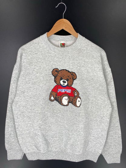 90's PEPSI BEAR Made in USA Size L Vintage Sweat-Shirt / K9139