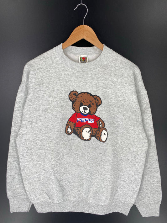 90's PEPSI BEAR Made in USA Size L Vintage Sweat-Shirt / K9139