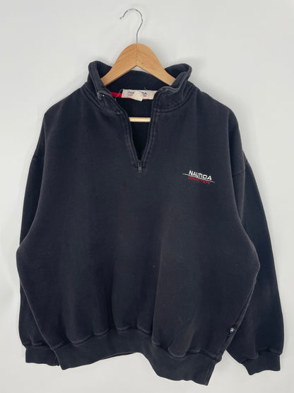 90’s NAUICA Size XXL Vintage Half Zip Sweat-shirt / A7702