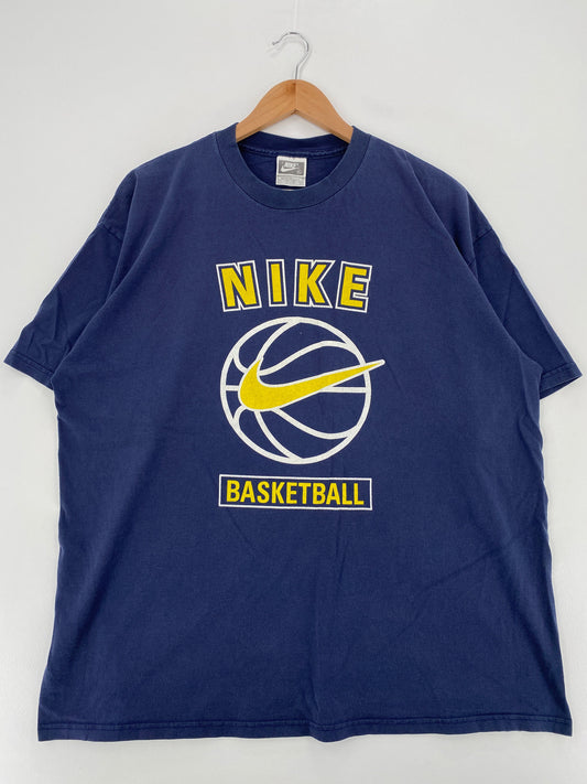 .90's NIKE BASKETBALL Made in USA Size XL Vintage T-Shirt / E6178T