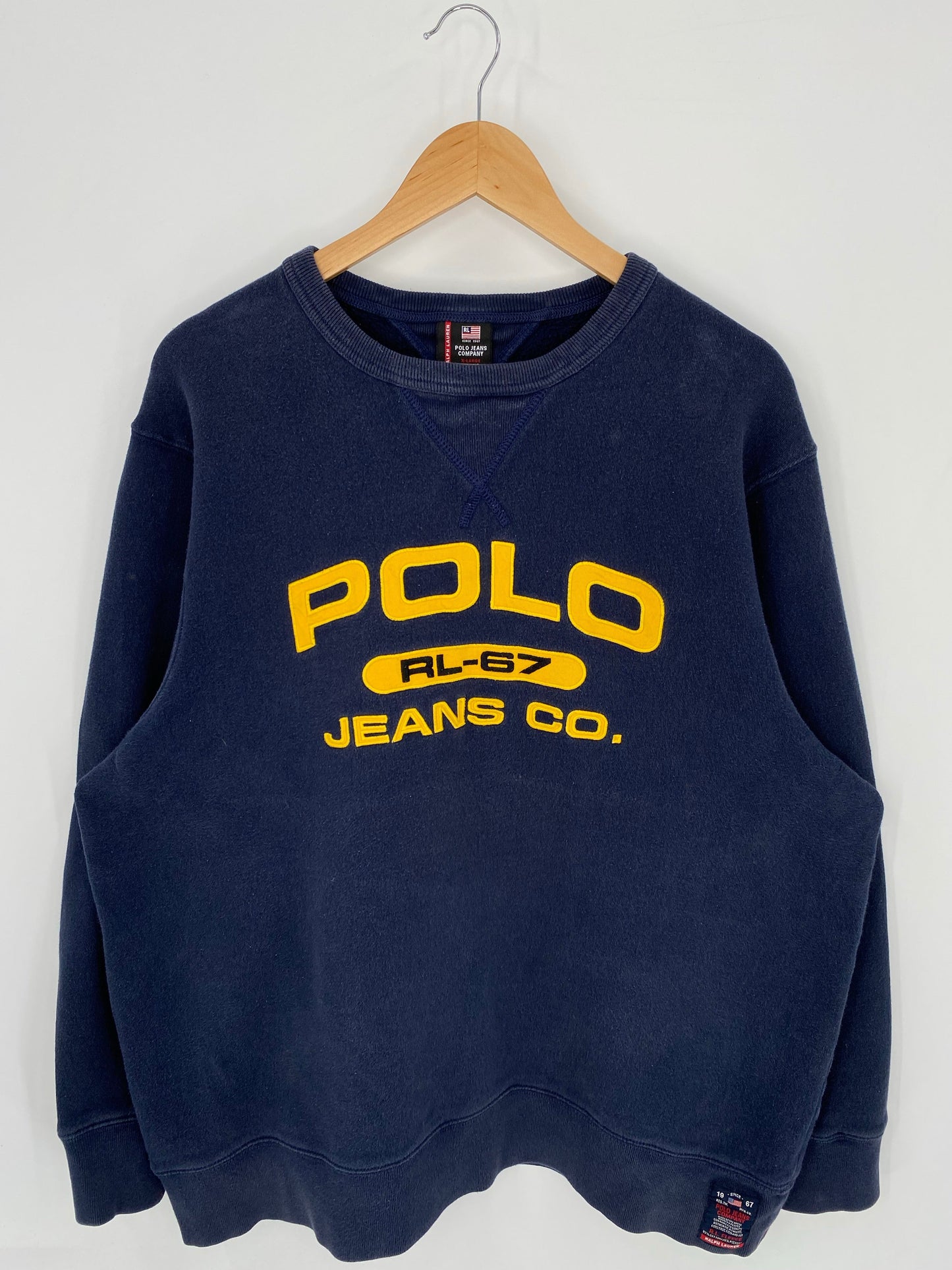 Vintage POLO JEANS RALPH LAUREN Size XL Sweat-shirt / A8799