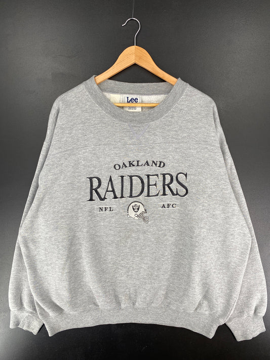 90’s OAKLAND RAIDERS Size XL NFL Sweat-shirt / E6505S