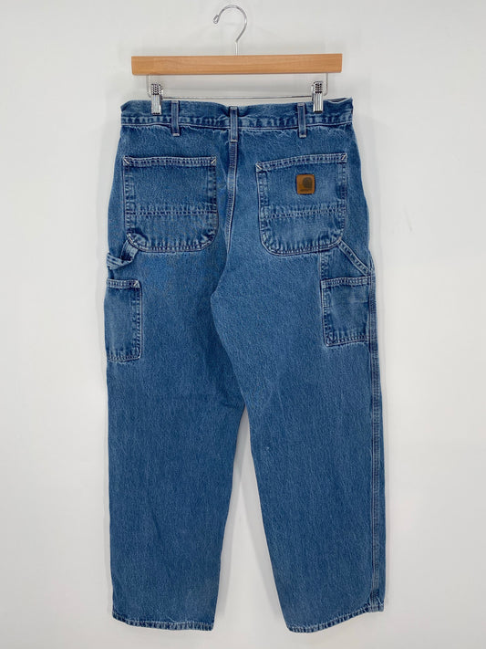 Vintage CARHARTT Size 33x32 Denim Pants / K9364