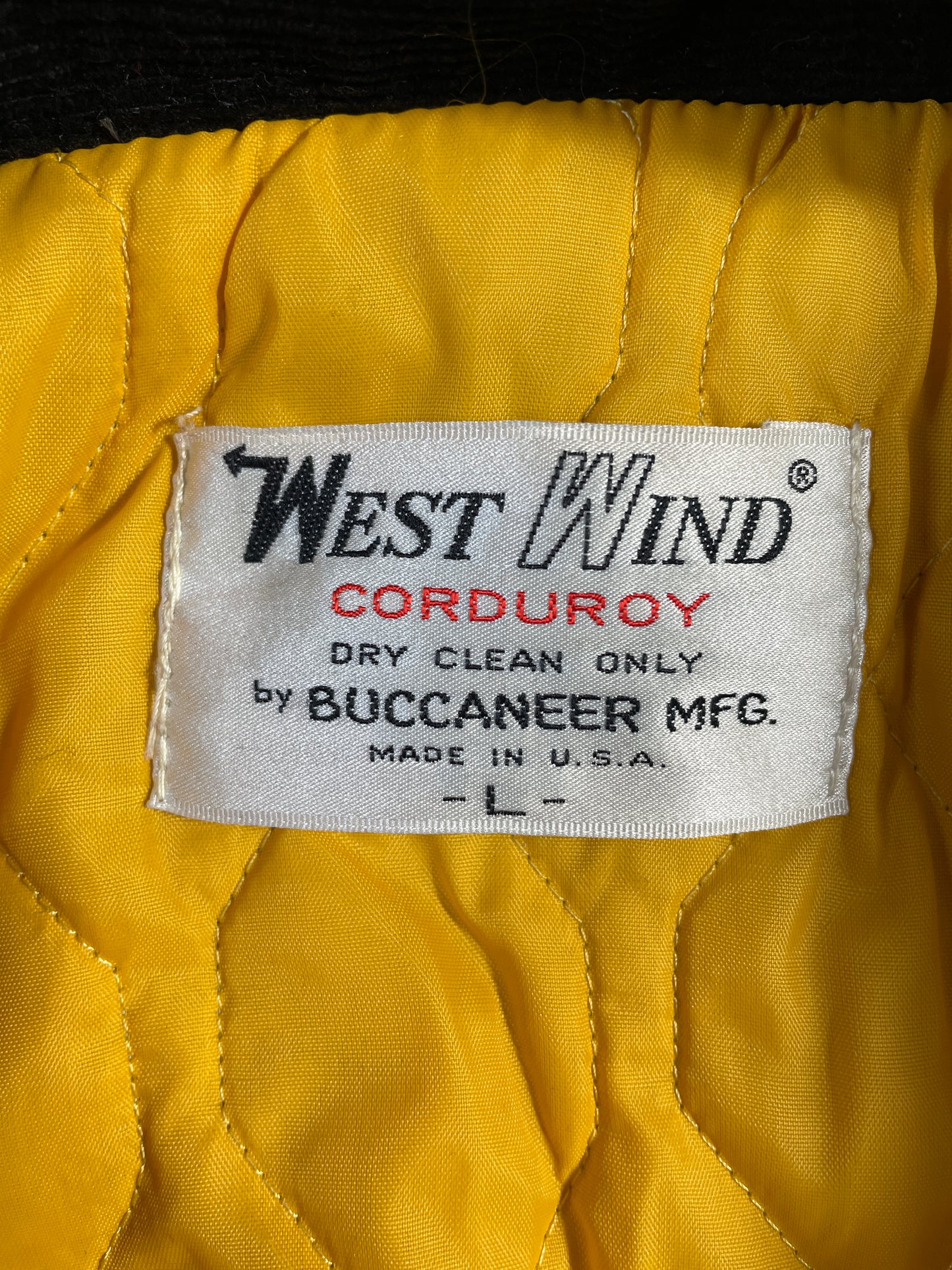 .80’s IOWA Made in USA Size L College Corduroy Jacket / A9753