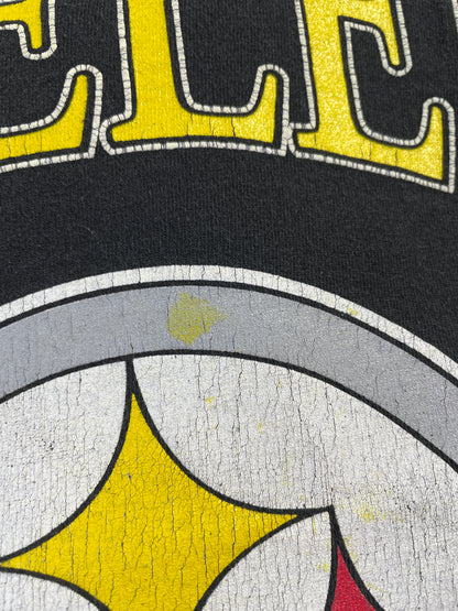 1996 PITTSBURGH STEELERS Made in USA Size XL Vintage NFL T-Shirt / E4112T