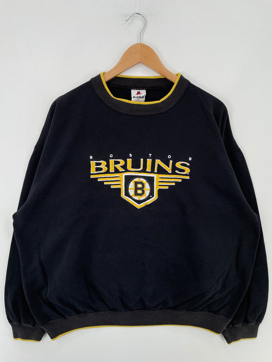 90's BOSTON BRUINS Made in USA Size XL Vintage NHL Sweat-Shirt / E3787S