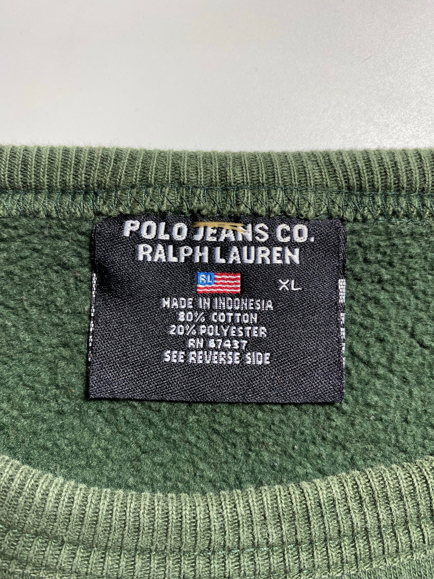 Vintage POLO JEANS RALPH LAUREN Size XL Sweat-shirt / A8798