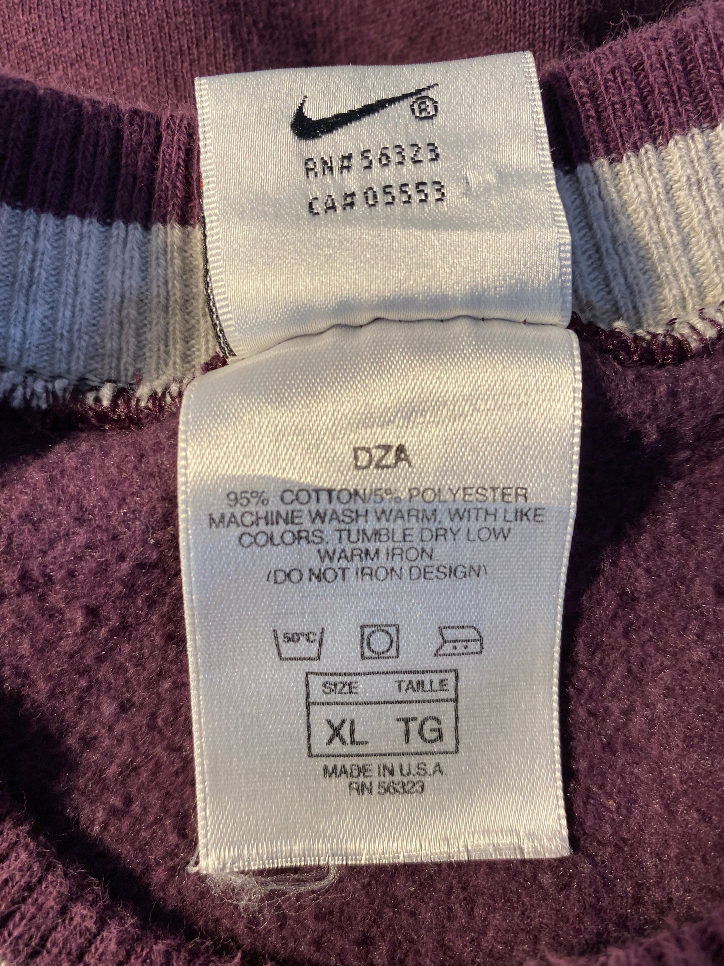 90's NIKE MINI SWOOSH Made in USA Size XL Vintage Sweat-shirt / k5687