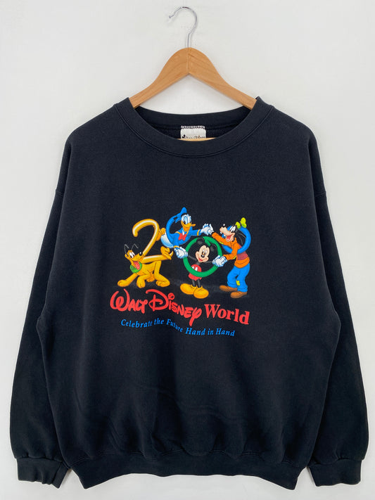 2000 DISNEY WORLD Made in USA Size XL Vintage Sweat-shirt / A7932