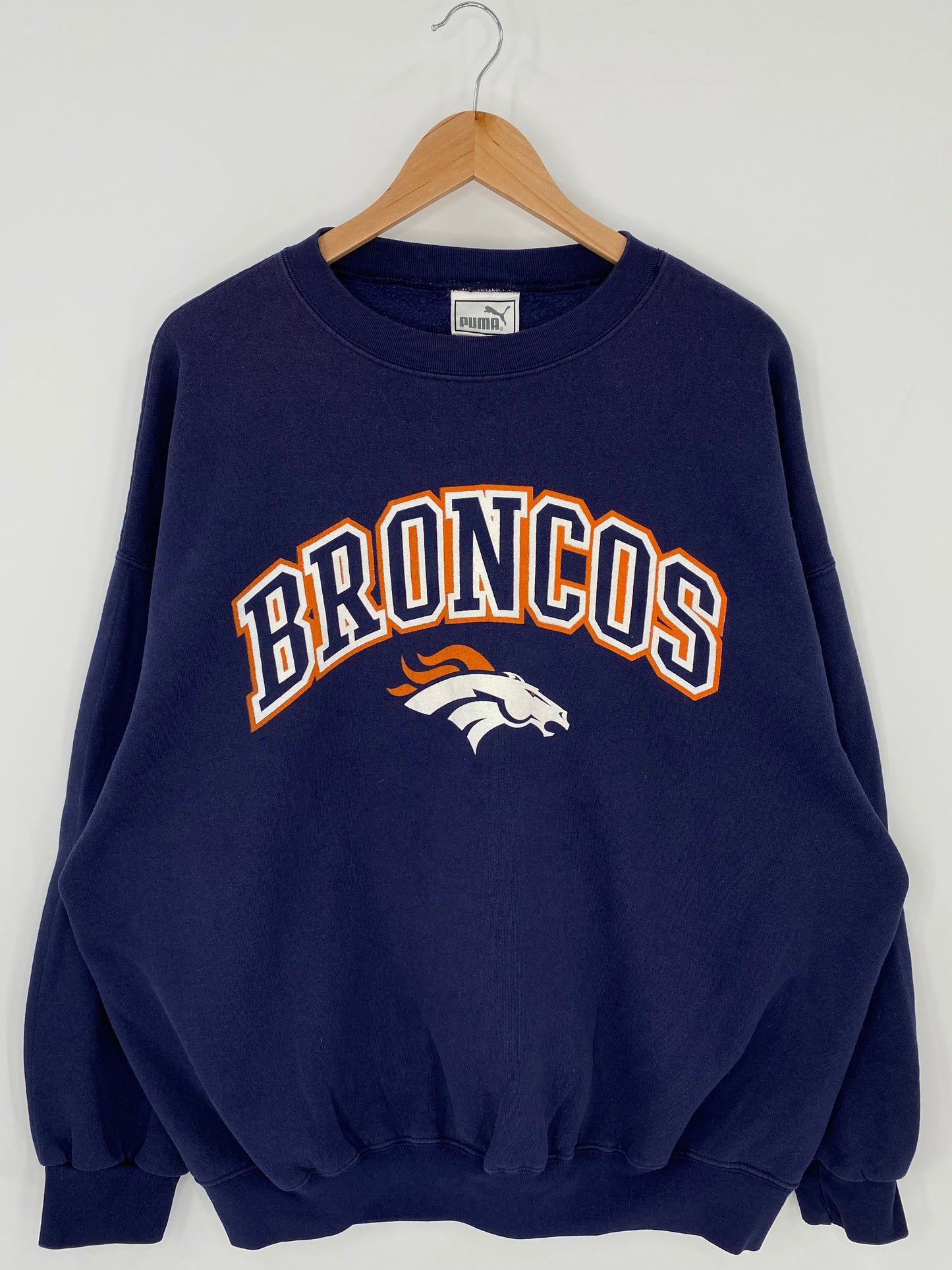 Vintage PUMA x DENVER BRONCOS Size XXL NFL Sweat - Shirt/ K6021