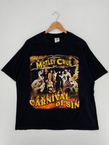 2005 MOTLEY CRUE Size XL Vintage Music T-Shirt / A5042