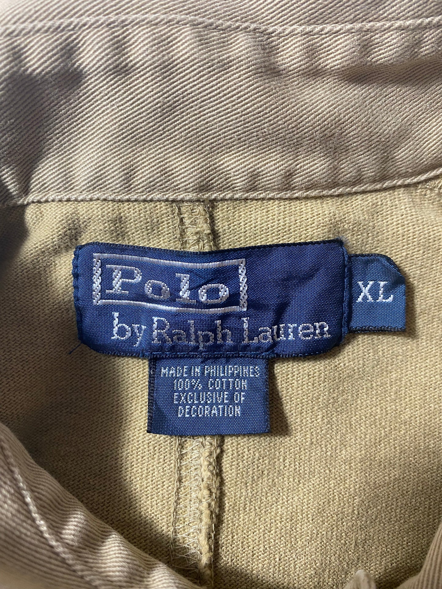 90's POLO RALPH LAUREN Size XL Vintage Rugby-Shirts / E977