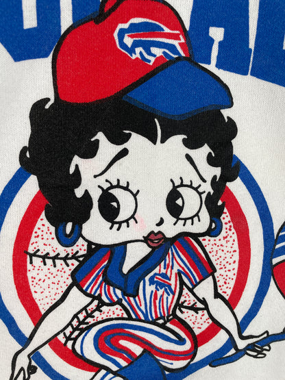 Vintage BUFFALO BILLS x BETTY BOOP Size M Vintage NFL Sweat-Shirt / E4475S