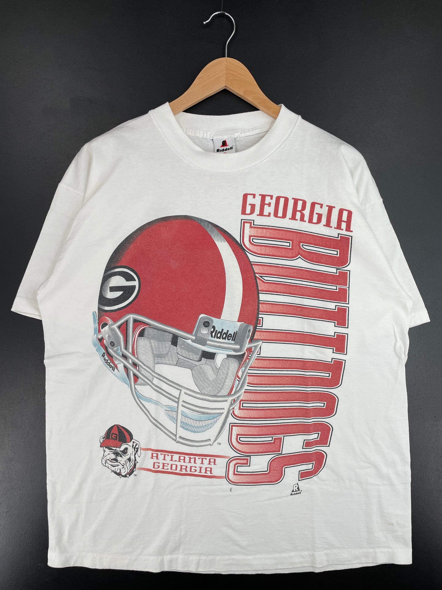 90's GEORGIA BULLDOGS Made in USA Size XL Vintage College T-Shirt / E4109T