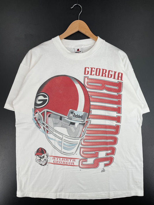90's GEORGIA BULLDOGS Made in USA Size XL Vintage College T-Shirt / E4109T