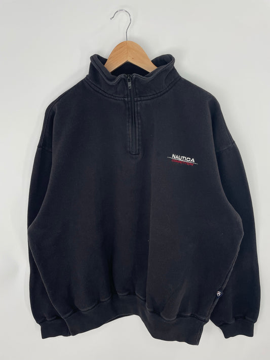 90’s NAUICA Size XXL Vintage Half Zip Sweat-shirt / A7702