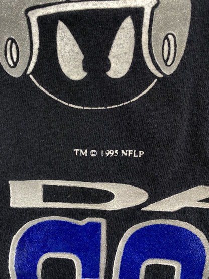 1995 LONNEY TYUNES x DALLAS COWBOYS Size XL Vintage NFL T-shirt / A4438