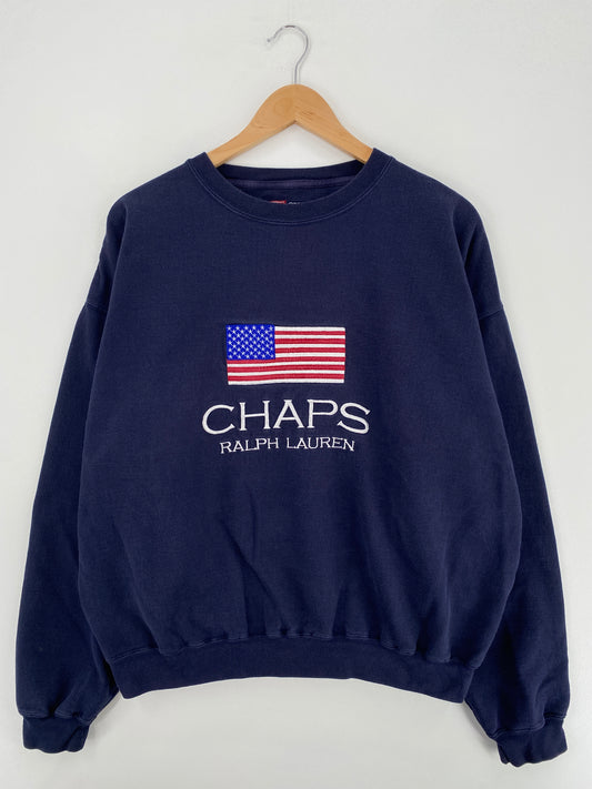00' CHAPS RALPH LAUREN Size L Vintage Sweat-shirt / A5125