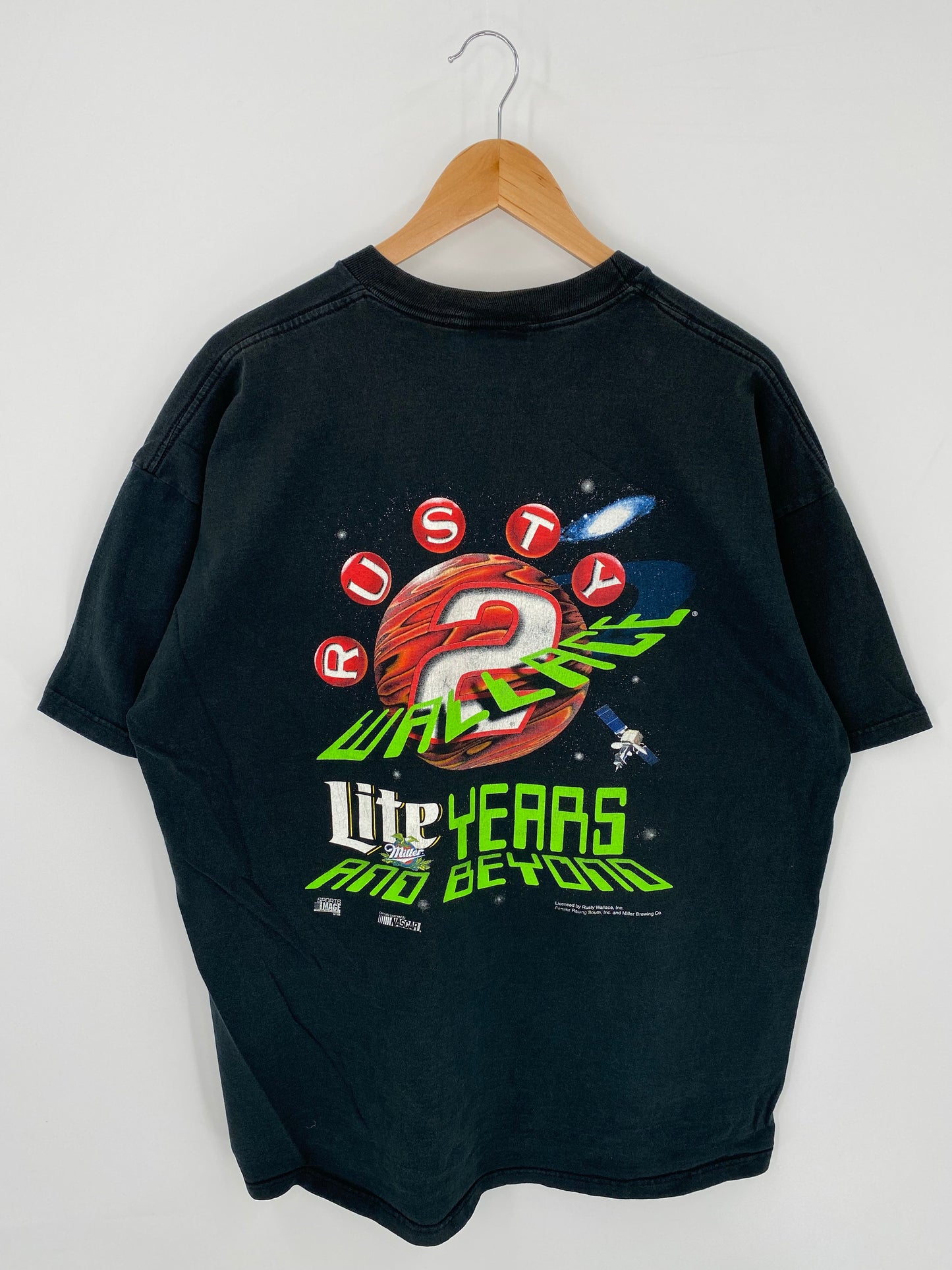 1998 MILLER LITE Size XXL Vintage Racing T-shirt / K7832