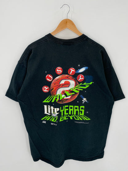 1998 MILLER LITE Size XXL Vintage Racing T-shirt / K7832