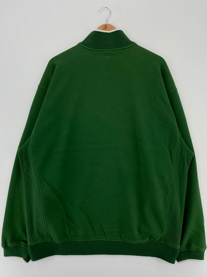 00' NIKE MICHIGAN STATE Size XL Vintage College Half-Zip Sweat-shirt / A1949