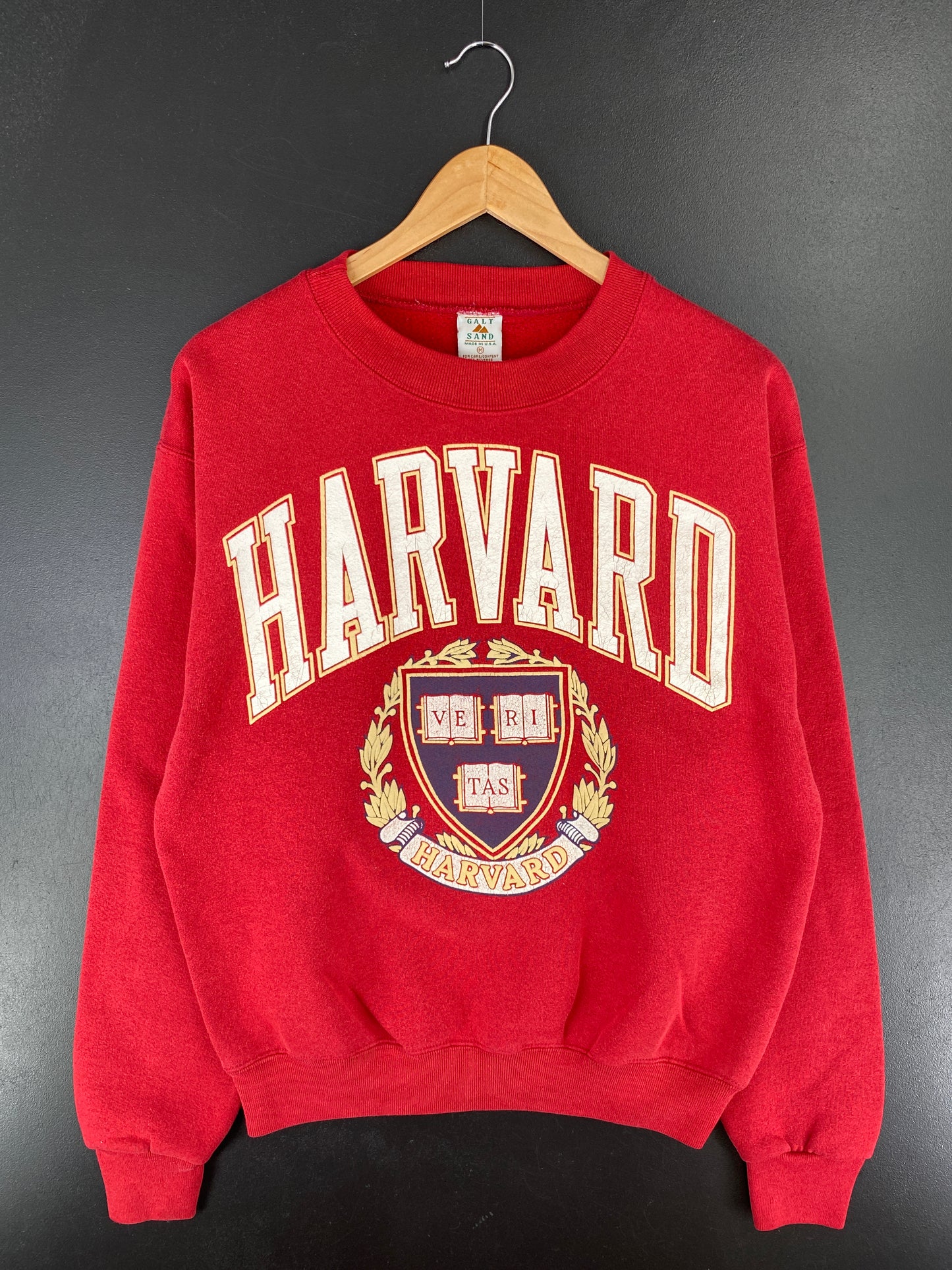 90’s HARVARD UNIVERSITY Made in USA Size M Vintage College Sweat-Shirt / A4947