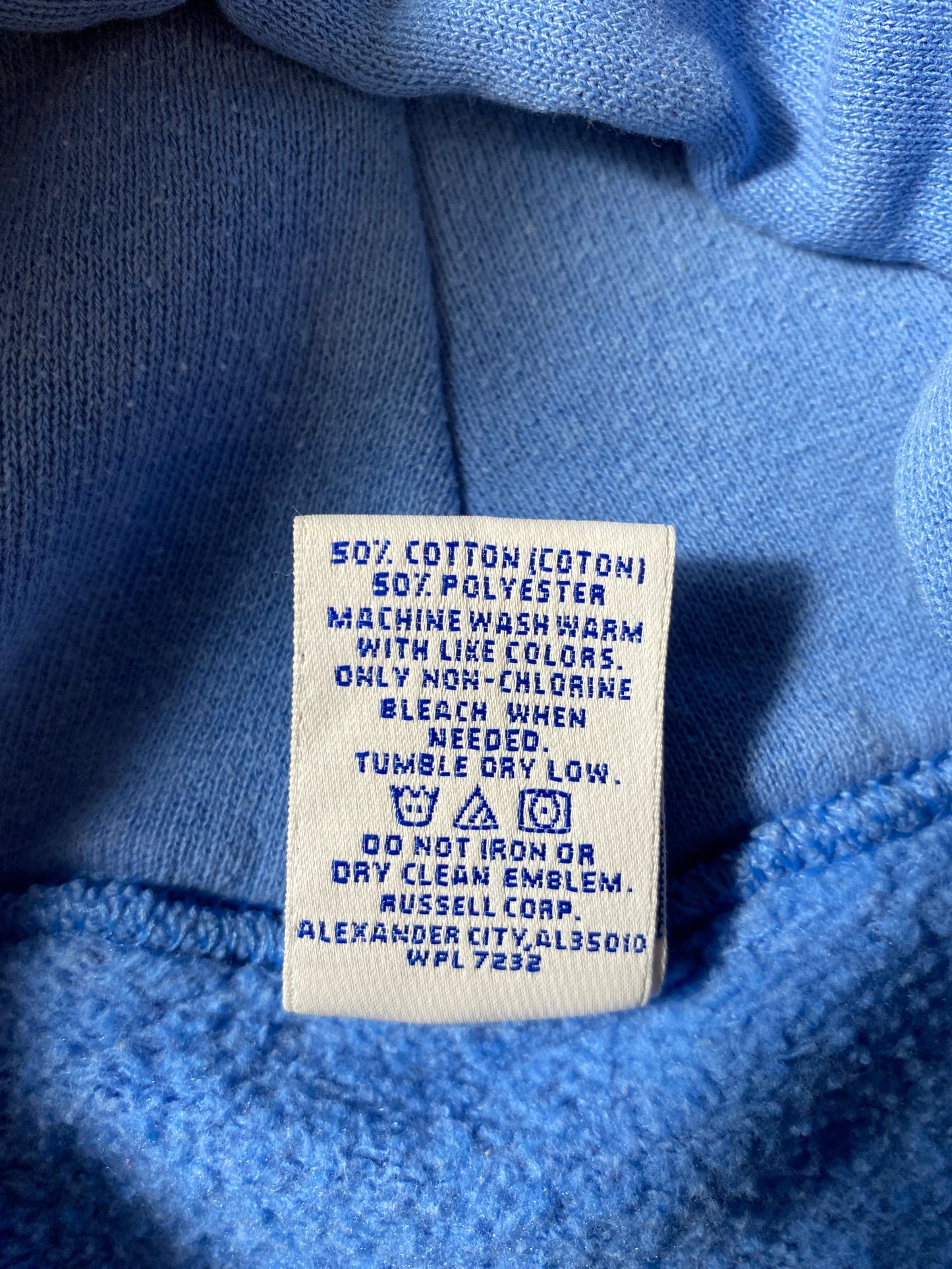 00' Russel x UNIVERSITY OF NORTH CAROLINA Size XL College Hoodie Sweat-Shirt / A5846